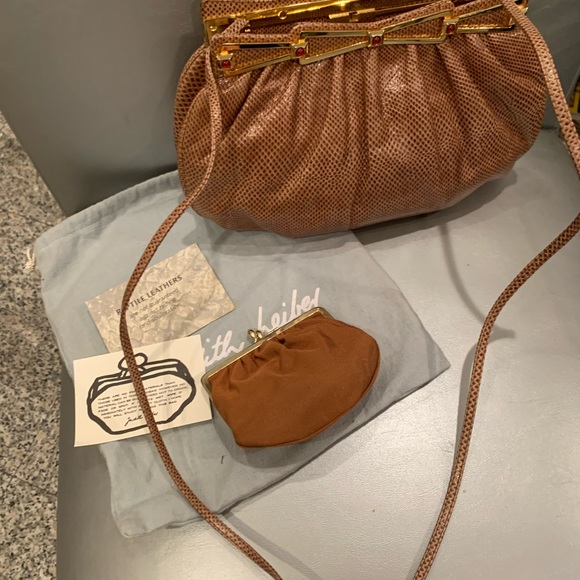 Judith Lieber Vintage lizard skin clutch bag - Picture 9 of 12